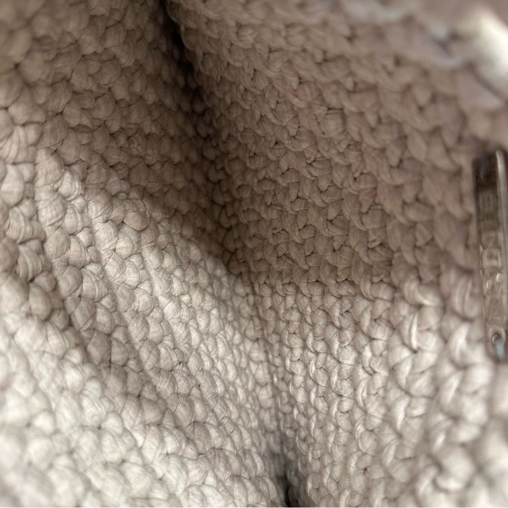 Binge Knitting | Anthropologie | Maria Clutch woven fringe cycled cotton clutch - Picture 7 of 7